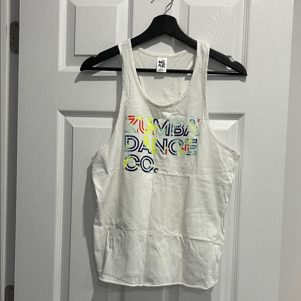 ZUMBA SALE! White Tank with Colorful Logo